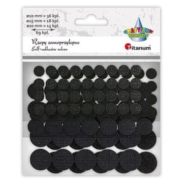 shumee Samolepilni okrogli črni ježki, 69 kompletov