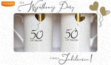 shumee Komplet skodelic za 50. obletnico poroke