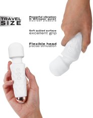 shumee Wanderful mini masažna palica bele barve