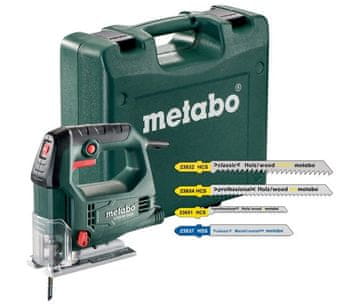 shumee METABO VBOJNA ŽAGA STEB 65 QUICK, KOVČEK + 20-DELNI ŽAGINI LISTOVI
