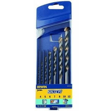 Irwin KOMPLET AKUMULATORSKIH VEČNAMENSKIH VRTALNIKOV 7-delni 4, 5, 6, 7, 8, 10, 12 mm