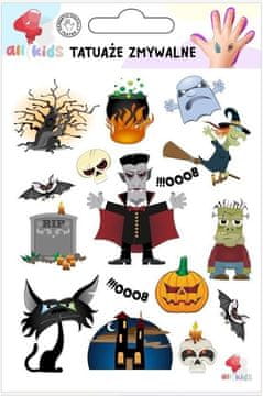 shumee Začasne tetovaže za noč čarovnic za otroke 1