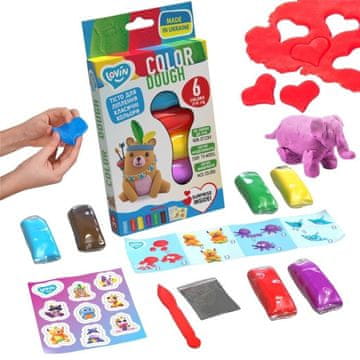 shumee Komplet penaste gline v 6 barvah