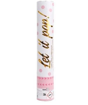 shumee Roza konfeti topovi okrogli papir 28 cm