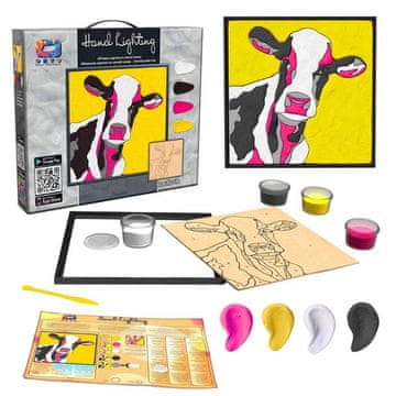 shumee Slika iz plastelina Krava 30x30cm