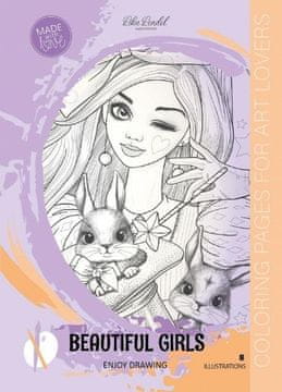 shumee Pobarvanka A4 8 slik Lepa dekleta vijolična