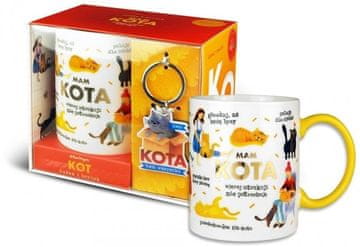 shumee Komplet mačje skodelice in obeska za ključe