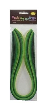 shumee Trakovi za quilling 10 mm x 50 cm zeleni 100 kosov