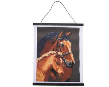 shumee Plakat 35x45cm z diamantnim mozaikom Konji