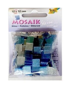 shumee Bleščeči kamni 10x10 mm modri