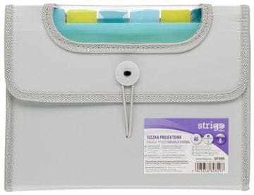 shumee Mapa A5 Vfile s 6 razdelki, siva STRIGO