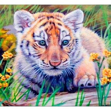 shumee 5D diamantni mozaik - Tiger 40x30cm