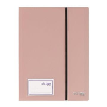 shumee Prezentacijski album A4 z 20 majicami z elastiko STRIGO roza