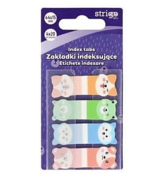 shumee Zavihki za indeksiranje medvedkov 44x15 mm 80 listov