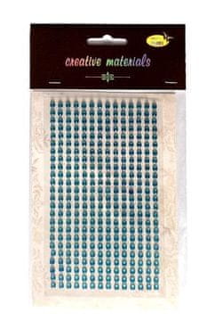 shumee Nalepka s kristali 4mm 336 kosov svetlo modra