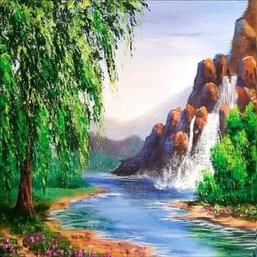 shumee 5D diamantni mozaik - Slap 40x30cm