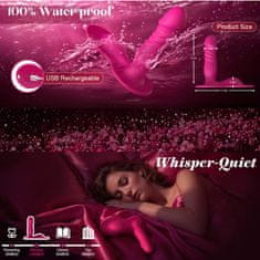 Bodybite Pametni vibrator z aplikacijo, vodoodporen in ultra tih, nastavljiv pas| PABLO