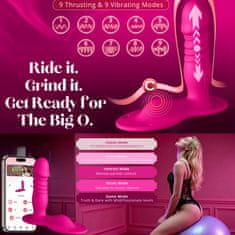 Bodybite Pametni vibrator z aplikacijo, vodoodporen in ultra tih, nastavljiv pas| PABLO
