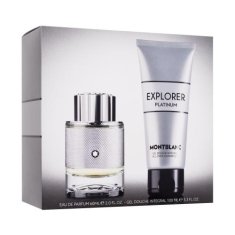 Mont Blanc Explorer Platinum Set parfumska voda 60 ml + gel za prhanje 100 ml za moške