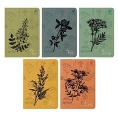 shumee Zvezek A5/64K z mrežo By Nature - Zelišča (10 kosov)