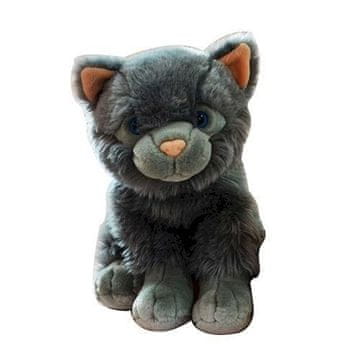 shumee Plišasta siva sedeča mačka