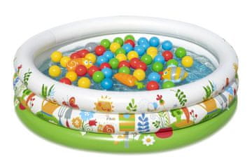 Bestway Bazen 102x25cm z žogicamix