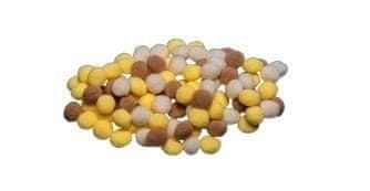 shumee Bež pomponi 10 mm 100 kosov