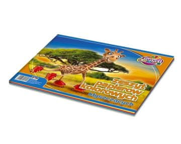 shumee Zvezek A4 s sijajnim barvnim papirjem