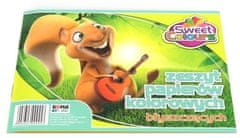 shumee Zvezek A5 s sijajnim barvnim papirjem