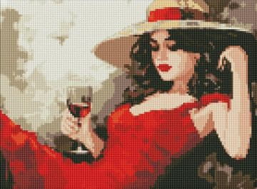 shumee Diamantni mozaik - Dekle v klobuku