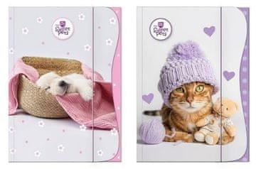 shumee Mapa z elastiko Sweet Pets A4 - Kids Mix