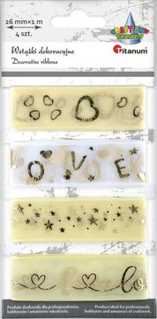 shumee Organza trakovi 26 mm x 1 m 4 kosi