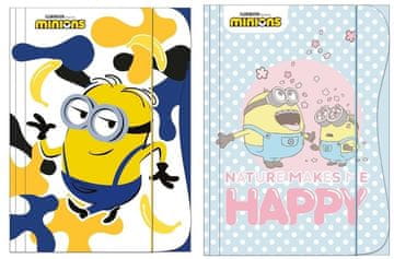 shumee Mapa z elastiko za otroke Minion A4