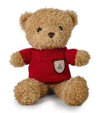 shumee Rjavi medvedek 22 cm v rdečem puloverju