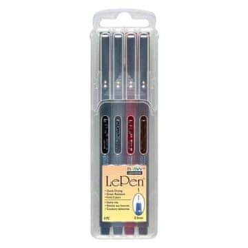 shumee Temni tanki flomastri Le Pen, 4 barve