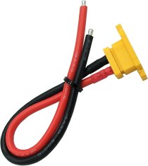 YUNIQUE GREEN-CLEAN 2-delna XT60E-F priključka za montažo panela z 20cm 12AWG silikonskim kablom – XT60 priključek za RC Lipo baterije, FPV drone, avtomobile, letala in helikopterje
