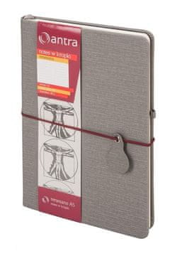 shumee Zvezek A5 pike Renesans siv ANTRA