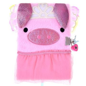 shumee Zvezek Skrivni dnevnik s ključem roza Pig ZA4821