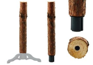 shumee Leseno stojalo za štor s štirimi nogami za božično drevo na štoru