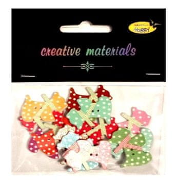 shumee Okrasni gumbi Psi 28x20mm 15 kosov