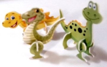 shumee Mini dinozavri za sestavljanje, 5 kosov