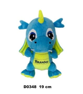 shumee Zmaj "Krakov" modro-rumen 19 cm