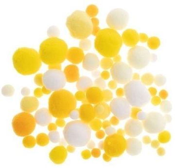 shumee Pomponi v beli in rumeni barvi 20 g