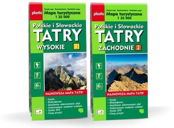 shumee Turistični zemljevid poljskih in slovaških Tater 2 v 1 WIT