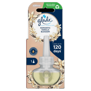 shumee Glade Romantic Vanilla Blossom električni osvežilec zraka, polnilo 20 ml