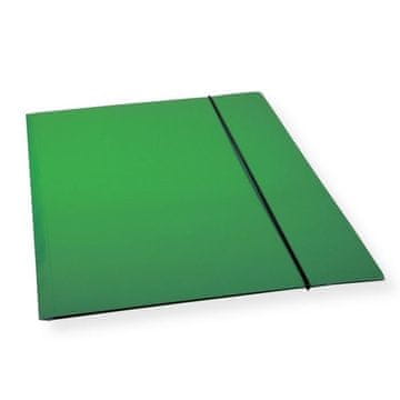 shumee Mapa A4 z elastiko, zelen lak, 300 g/m² (10 kosov)