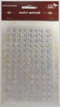 shumee Nalepka s kristali Rože 8mm 112 kosov