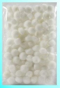 shumee Beli pomponi 10 mm 100 kosov