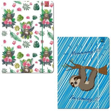 shumee Mapa A4 z elastiko za najboljše prijatelje lenivce