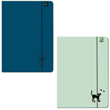 shumee Mapa A4 z elastiko, 3 kosi, živalska skica